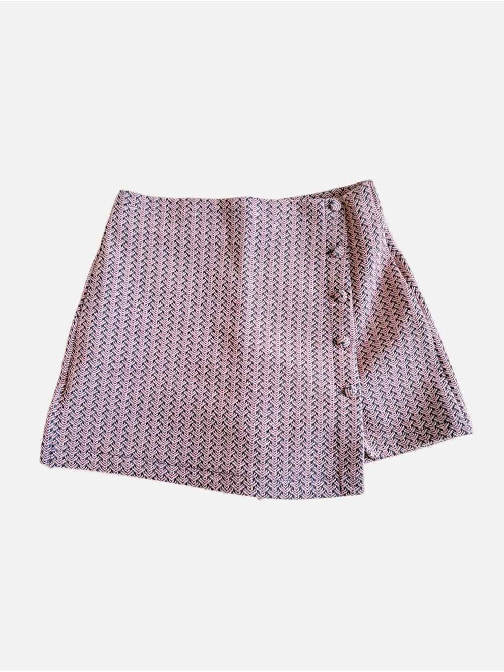 Zara Girls Pink Blue Skort Skirt with Shorts